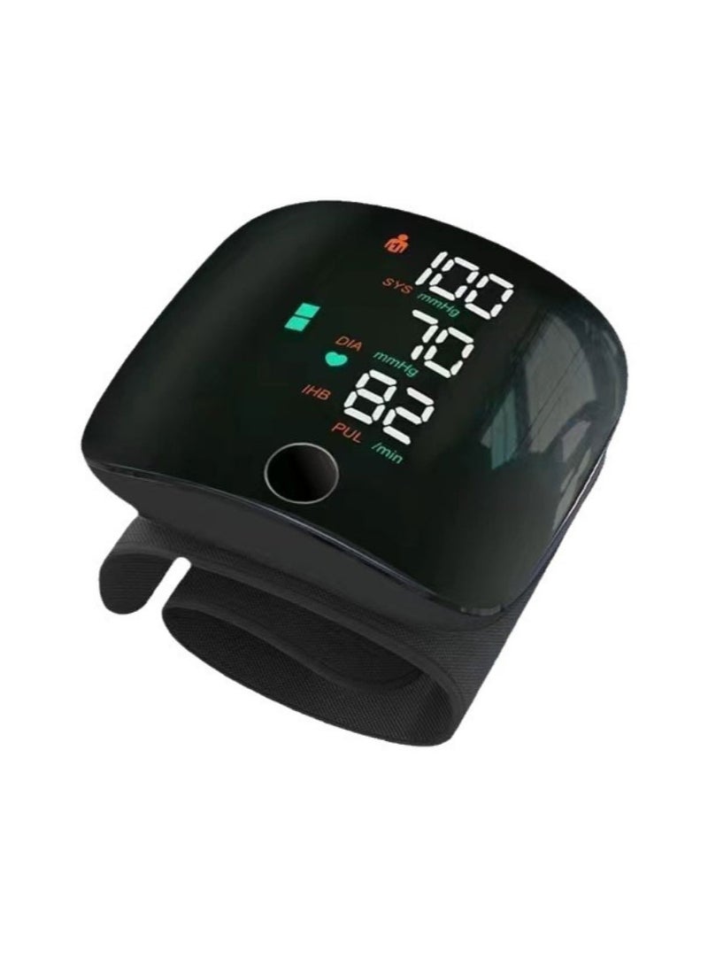 Wrist Blood Pressure Monitor, Arabic Voice Broadcast, Dual User 99 Memories, Rechargeable With Electronic Display, For Portable Daily Use - Image 1