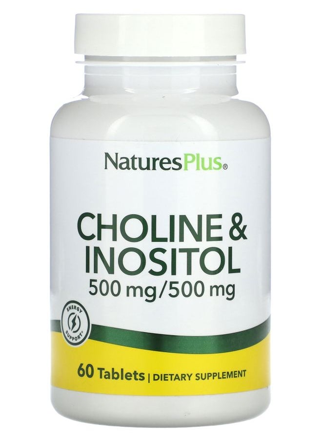 NaturesPlus Choline & Inositol 60 Tablets 