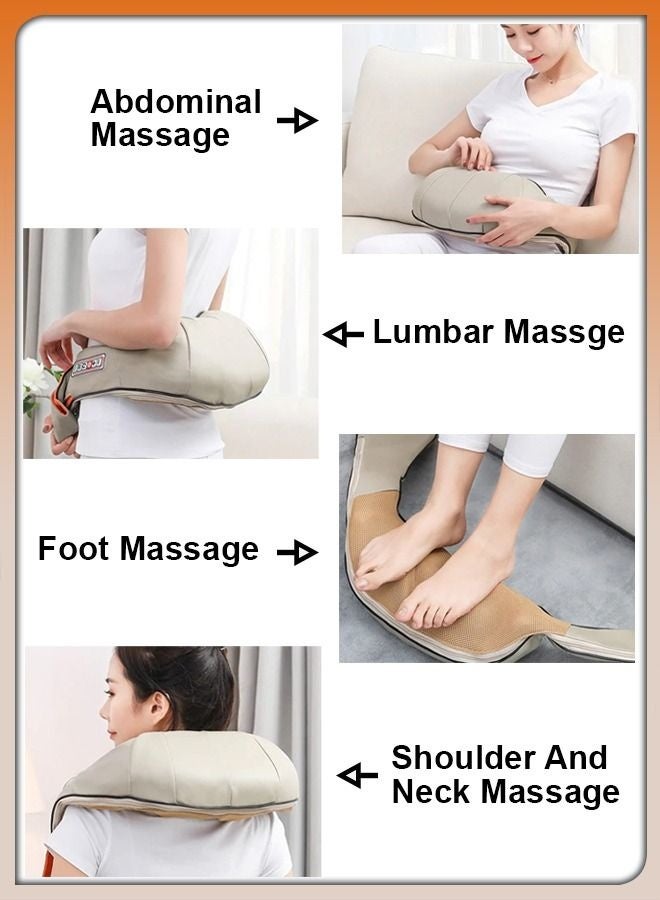 Bukela Home Car U Shape Shawl Electric Shiatsu Neck And Shoulder Back Foot Waist Abdominal Body Massager with Heat Vibration Deep Tissue 3D Cervical Kneading Pillow For Muscle Pain Relief - Image 3