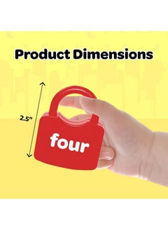 IQ Toys Kids Learning Locks With Keys 123 Dots Numbers Matching And Counting Montessori Educational Toys For Ages 3-5 Boys And Girls Preschool Games Gifts, 24 Pieces  - Image 3
