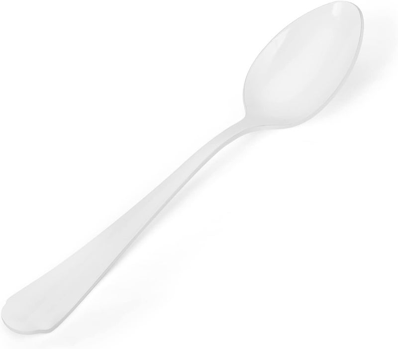 Bysta White Silverware Set 20Piece Stainless Steel Flatware Set Kitchen Utensil Set Service For 4 Tableware Cutlery Set For Home And Restaurant Includes Spoons Forks And KnivesMirror Polished - Image 4