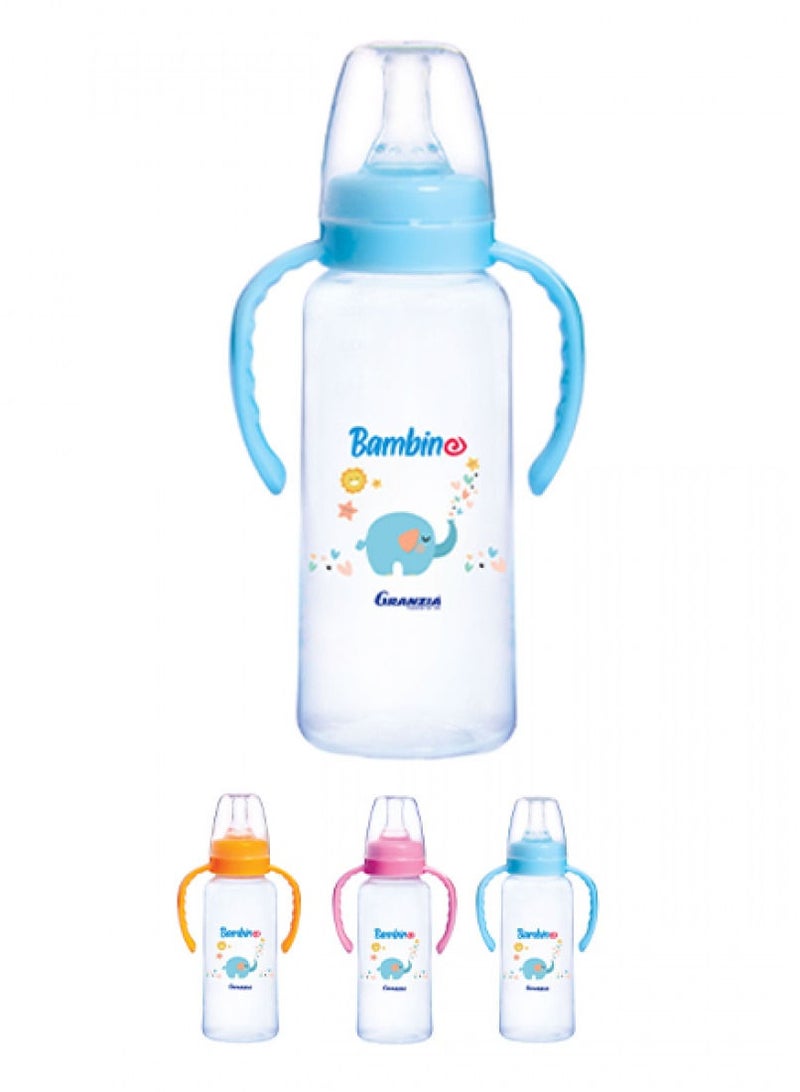 Classic Feeding Bottle With Hand Granzia 300 ml - Blue