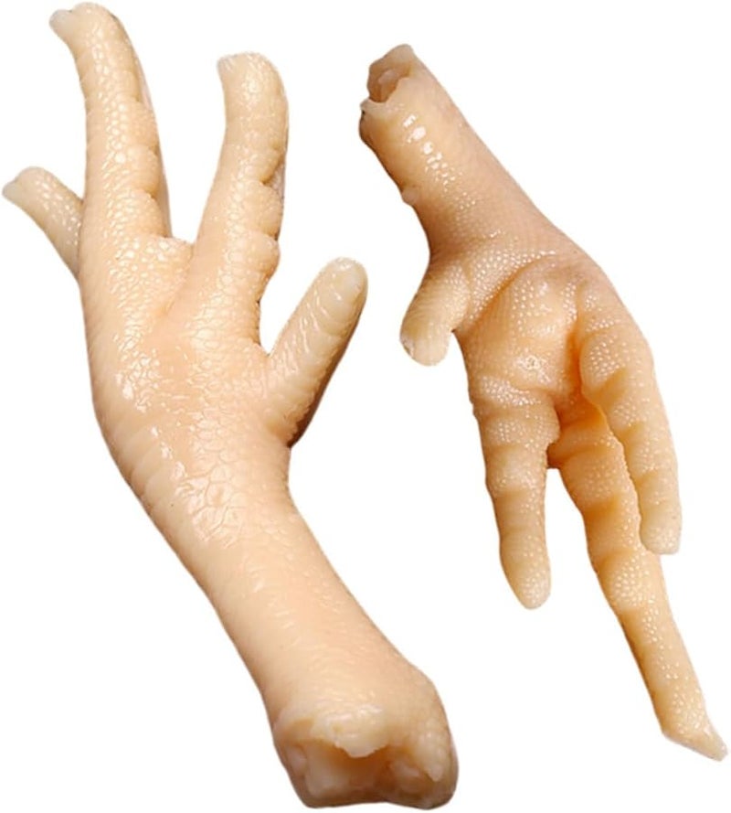 Artificial Chicken Feet Decor For Kitchen Party Photo Shooting 2 Pieces Set - Image 1