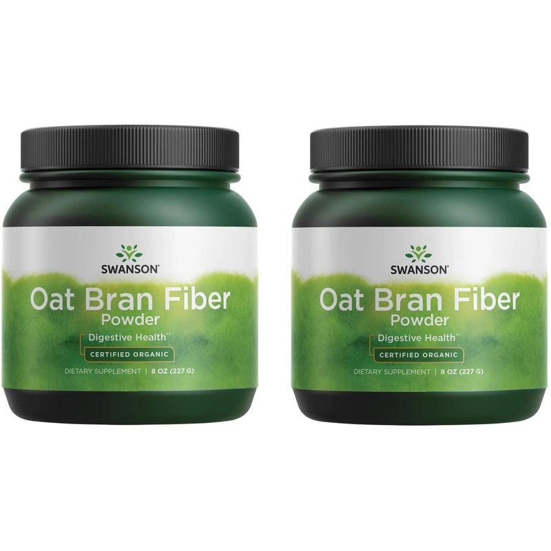 Swanson Oat Bran Fiber Powder Certified Organic 8 oz Pwdr 2 Pack - Image 3
