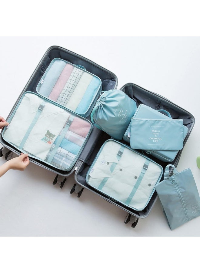 منظم 7 *1  لتنظيم الامتعة عند السفر لون ازرق - Image 4