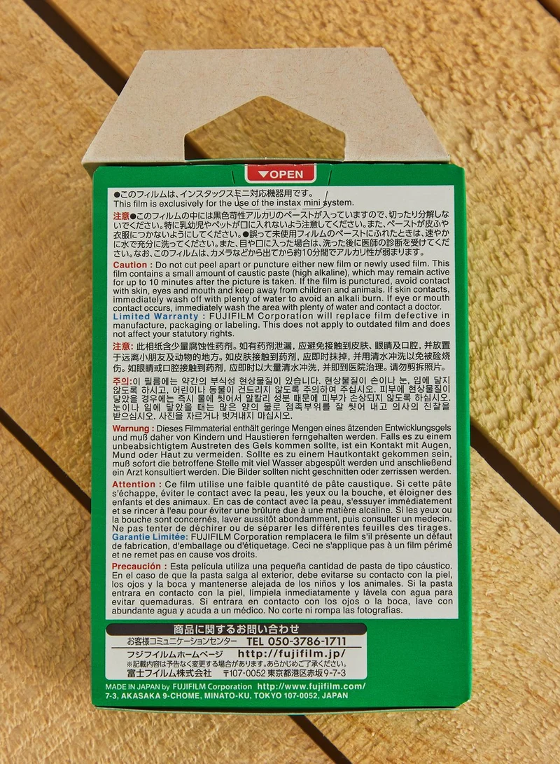 FUJIFILM 5 Pack Mini Instax Film