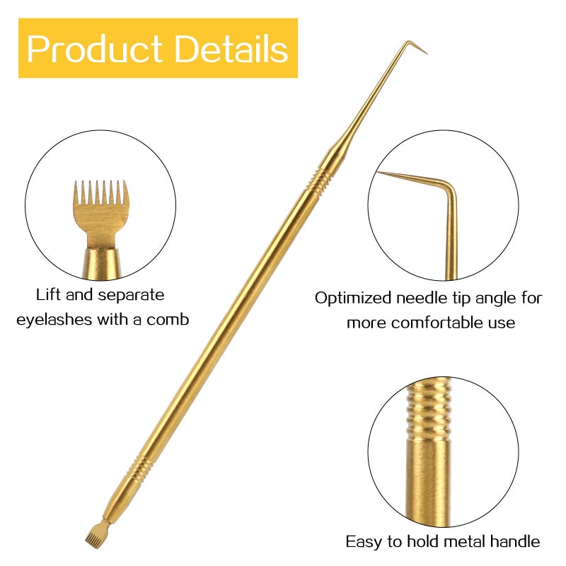 Sliverdew Lash Lift Tool,Professional Eyelash Separator Tool with Comb Lash Lift and Tint Kit Eyelash Lift and Tint Tool Stainless Steel Lash Perming Brush Lash Lift Comb Perming and Tinting Supplies - Image 4