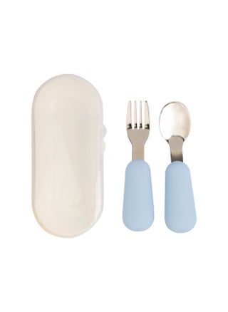 Stainless Steel Cutlery Set With Spoon And Fork With Travel Case - Blue - pzsku/Z675DB87CDA0DD701D4AEZ/45/_/1728726207/56f981a3-10c8-4475-bbd8-0a05e7a0993d