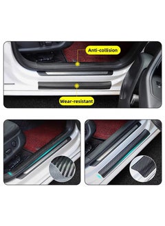 Generic 2Pcs Carbon Fiber Vinyl Tape 2 Inch x 23ft Universal Chrome Black Dry Carbon Fiber Detailing Tapes Overlay Wrap Roll DIY 3D Carbon Car Door Edge Guard Protective Anti Scratch Sticker 5 x 700 CM  - Image 3