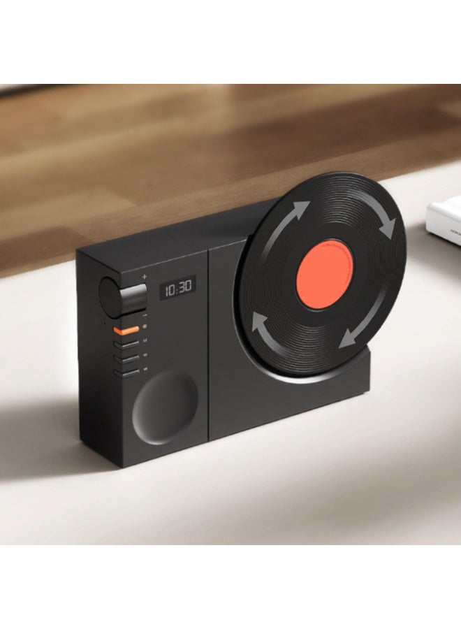 Retro Bluetooth Speaker, Turntable Vintage Record Player Bluetooth Speaker, Old Fashioned Classic Phonograph Speaker Record Player, Cute Look Creative Gift for Office Home Decor - Image 2