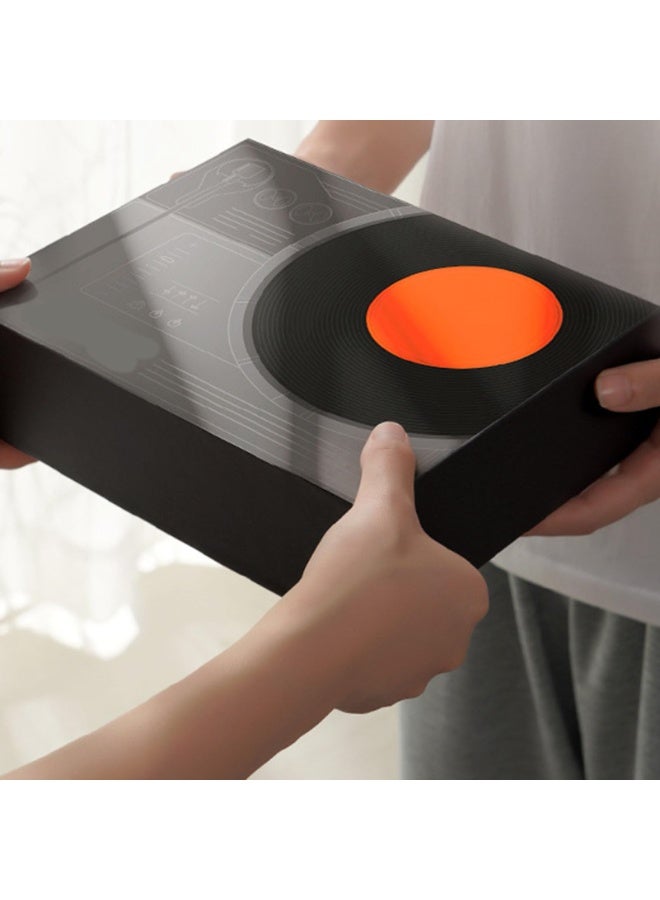 Retro Bluetooth Speaker, Turntable Vintage Record Player Bluetooth Speaker, Old Fashioned Classic Phonograph Speaker Record Player, Cute Look Creative Gift for Office Home Decor - Image 4