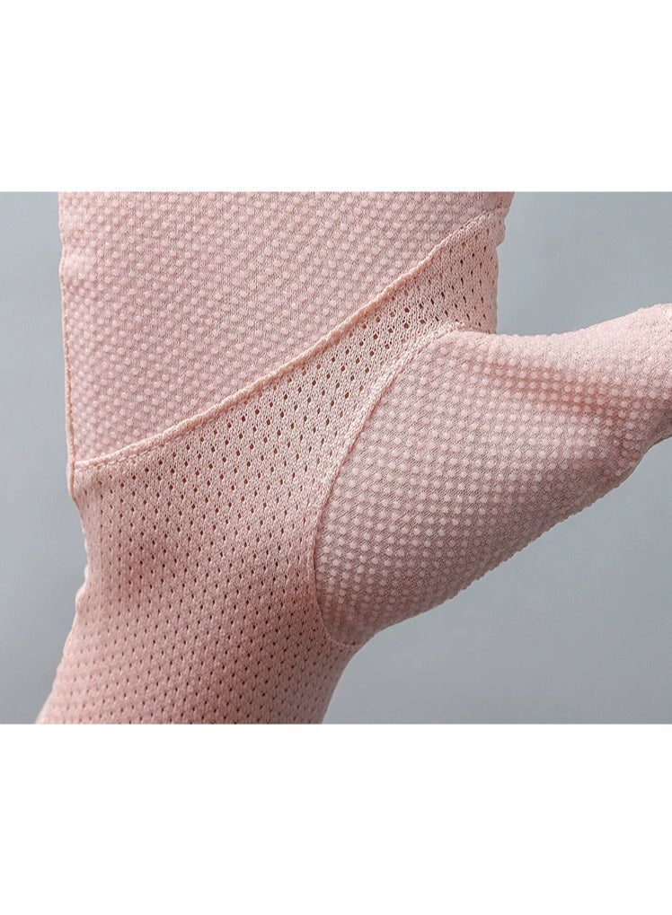 Women’s Driving Gloves Sun Protection Driving Gloves Non-slip Touchscreen Sunblock Mid-Length Cotton Gloves for Cycling Riding - Image 3