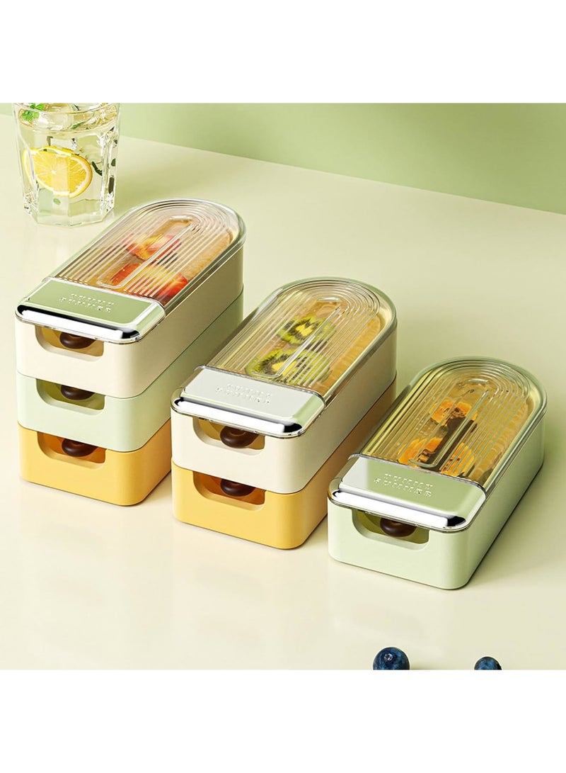 SOLARAE Ice Cream Model, 3 PC Homemade Ice Block Cheese Stick, Ice Cream Stick, Reusable DIY Normal Shape Ice Cream Molds, Lollipop and Ice Cream Mould, Non-Stick Ice Cube Trays (3 Colors) - Image 3