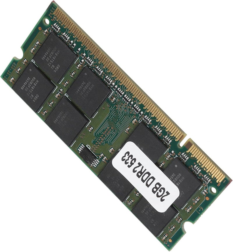 ذاكرة كمبيوتر محمول بسعة 2 جيجابايت من نوع DDR2 بتردد 533 ميجاهرتز و 200 دبوس، وحدة DDR2 PC2-4200 لألواح أم إنتل، ذاكرة عالية السرعة بجهد منخفض 1.8 فولت لترقيات الحوسبة اليومية. - Image 3