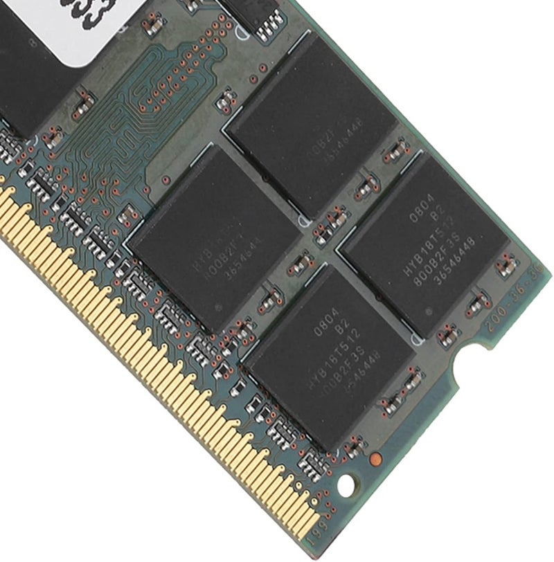 ذاكرة كمبيوتر محمول بسعة 2 جيجابايت من نوع DDR2 بتردد 533 ميجاهرتز و 200 دبوس، وحدة DDR2 PC2-4200 لألواح أم إنتل، ذاكرة عالية السرعة بجهد منخفض 1.8 فولت لترقيات الحوسبة اليومية. - Image 2
