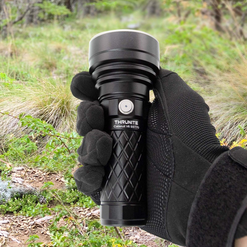 ThruNite Catapult V6 SST70 USB-C Rechargeable Flashlight, 2836 Lumens, 692m Long Beam Distance, High-Performance LED Searchlight for Tactical, Camping, and Hiking, Black, Cool White - CW - Image 5
