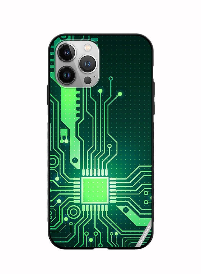 VR CREATIVE Protective Case Cover For Apple iPhone 12 Pro Circuit Design Multicolour - Image 1