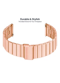 O Ozone Metal Band for Galaxy Watch 3 45mm/Galaxy Watch 46mm/Gear S3 Frontier, 22mm Stainless Steel wristband for Huawei Watch GT/GT 2 46mm- Rosegold  - Image 5