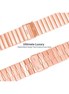 O Ozone Metal Band for Galaxy Watch 3 45mm/Galaxy Watch 46mm/Gear S3 Frontier, 22mm Stainless Steel wristband for Huawei Watch GT/GT 2 46mm- Rosegold  - Image 2