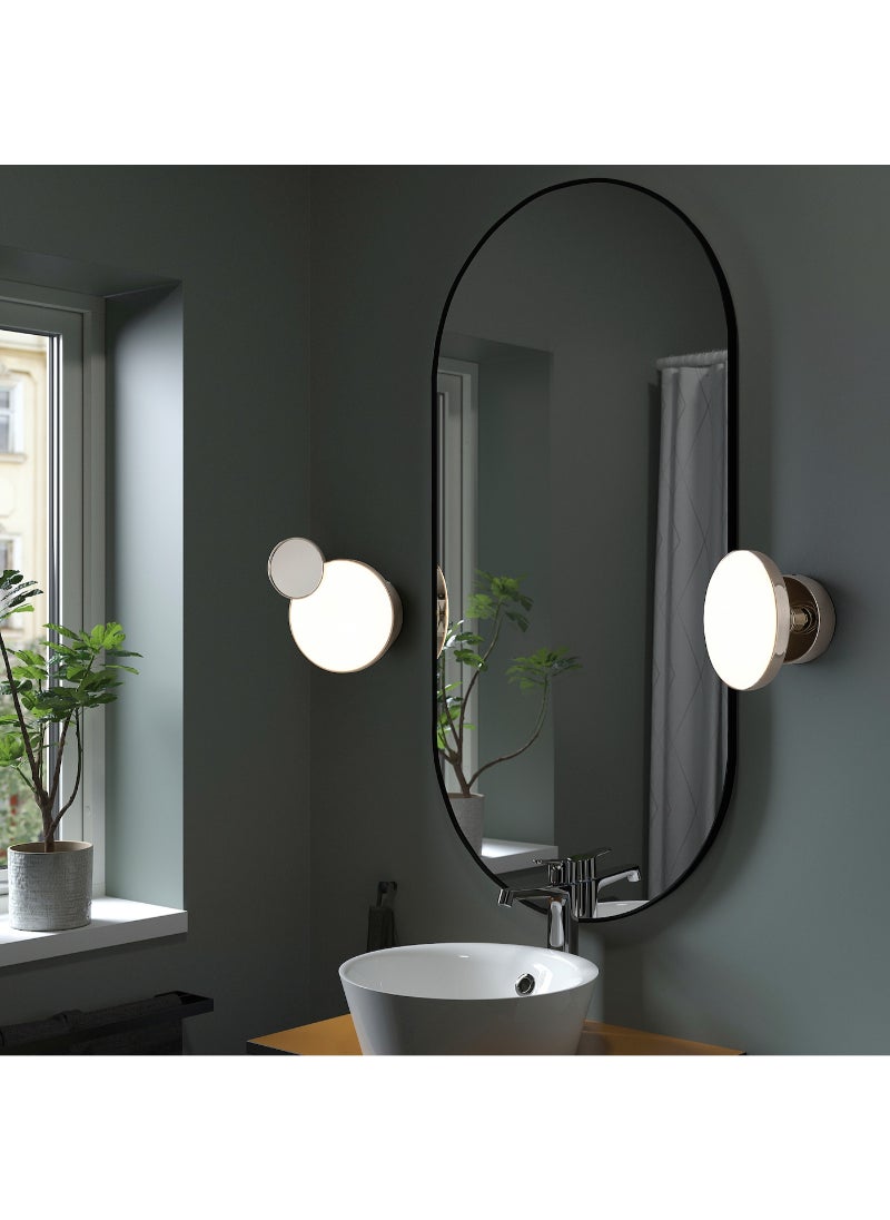 IKEA FRAKTA - LED wall lamp with mirror - dimmable chrome-plated/glossy - 20 cm - Image 1