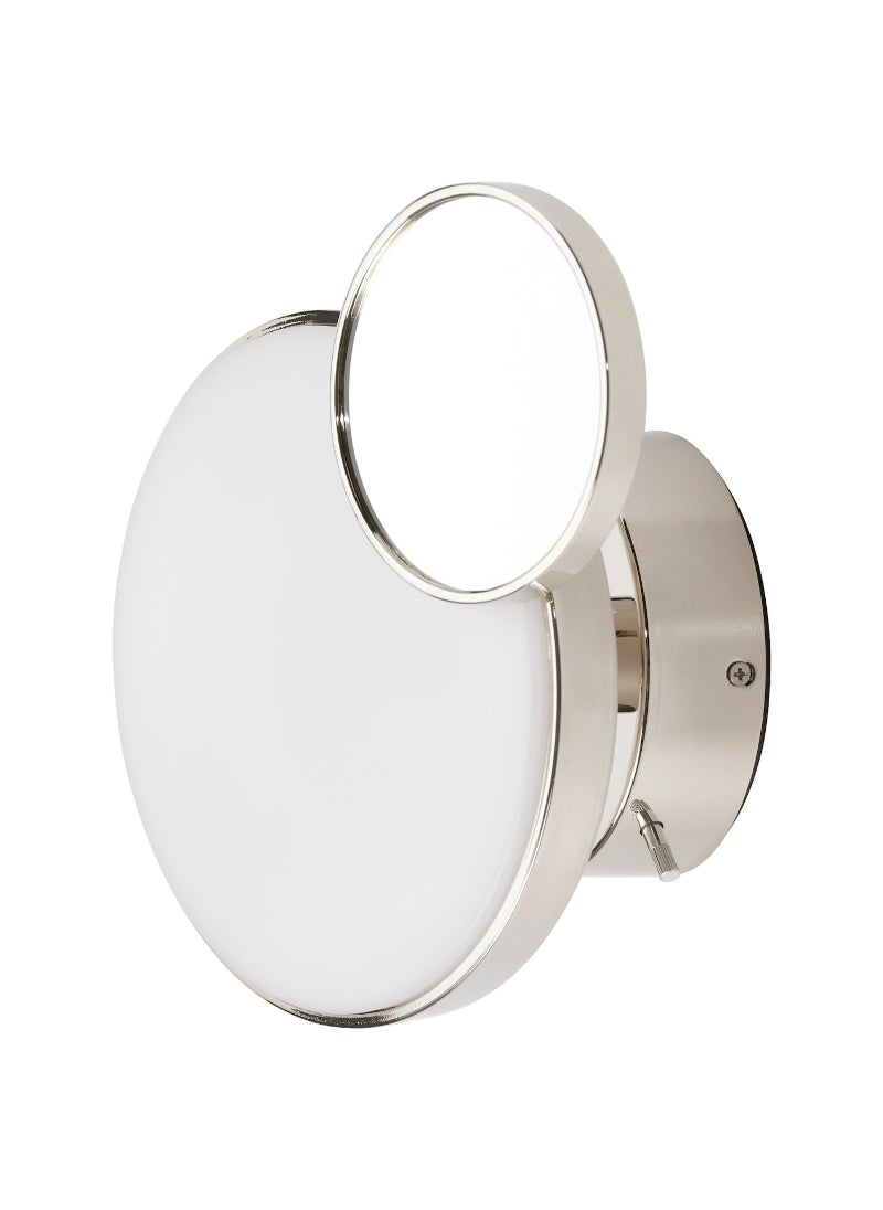 IKEA FRAKTA - LED wall lamp with mirror - dimmable chrome-plated/glossy - 20 cm - Image 1