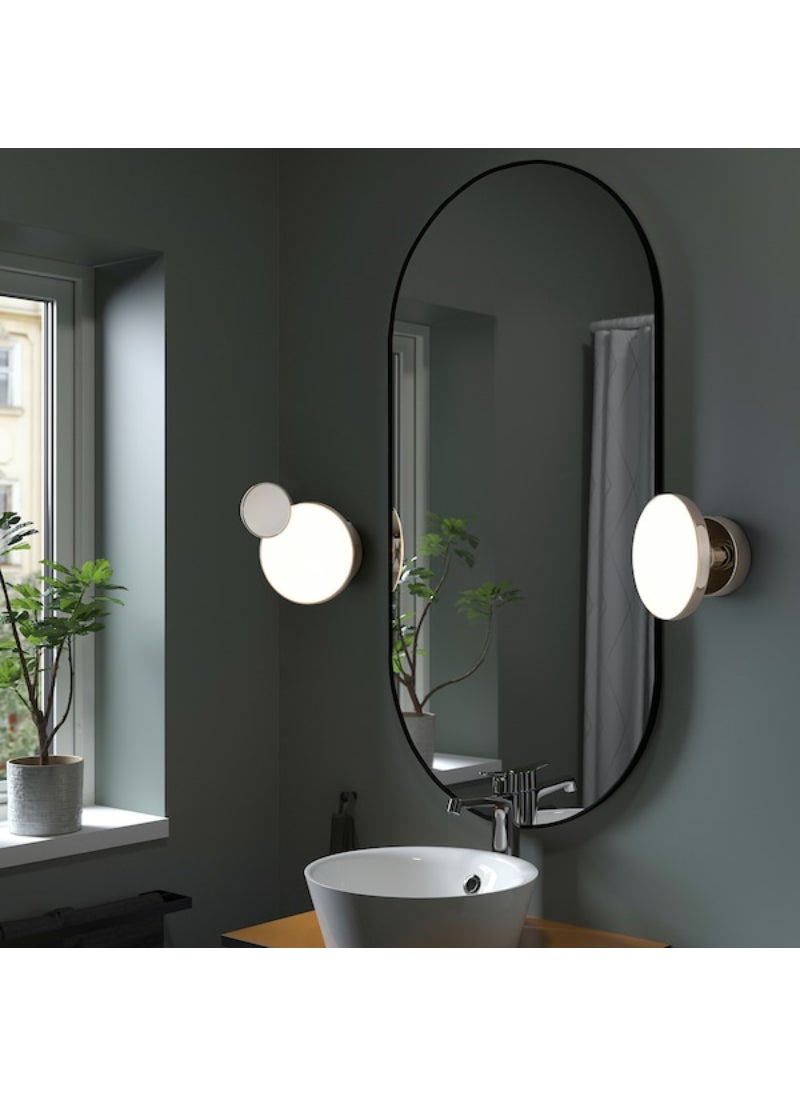IKEA FRAKTA - LED wall lamp with mirror - dimmable chrome-plated/glossy - 20 cm - Image 1