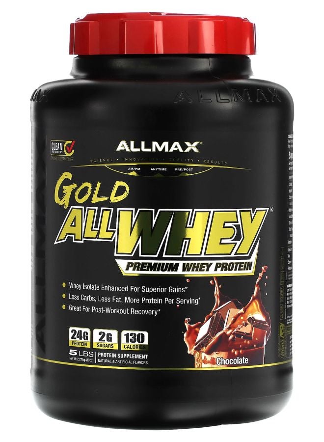 Allmax GOLD ALLWHEY® Premium Whey Protein Chocolate 5 lbs (2.27 kg)