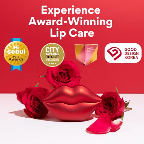 KOCOSTAR Rose Collagen Hydrogel Lip Mask with Niacinamide, Multi Functional Hydrating Lip Care for Dry and Chapped Lips, Hypoallergenic and Paraben Free, Korean Skincare (20 Count) - Image 3