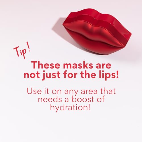 KOCOSTAR Rose Collagen Hydrogel Lip Mask with Niacinamide, Multi Functional Hydrating Lip Care for Dry and Chapped Lips, Hypoallergenic and Paraben Free, Korean Skincare (20 Count) - Image 5