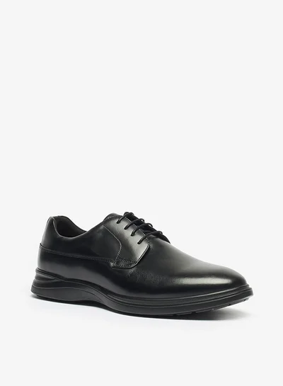 Le Confort Men's Solid Derby Shoes with Lace-Up Closure
