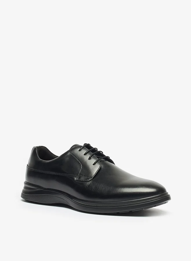 Le Confort Men's Solid Derby Shoes with Lace-Up Closure