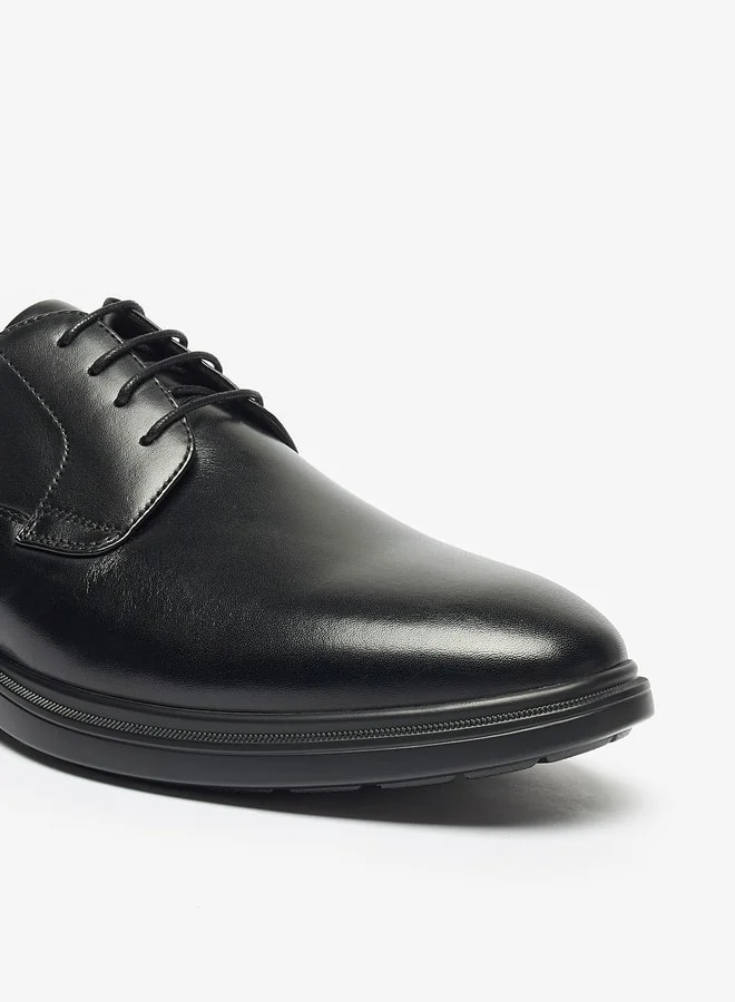 Le Confort Men's Solid Derby Shoes with Lace-Up Closure