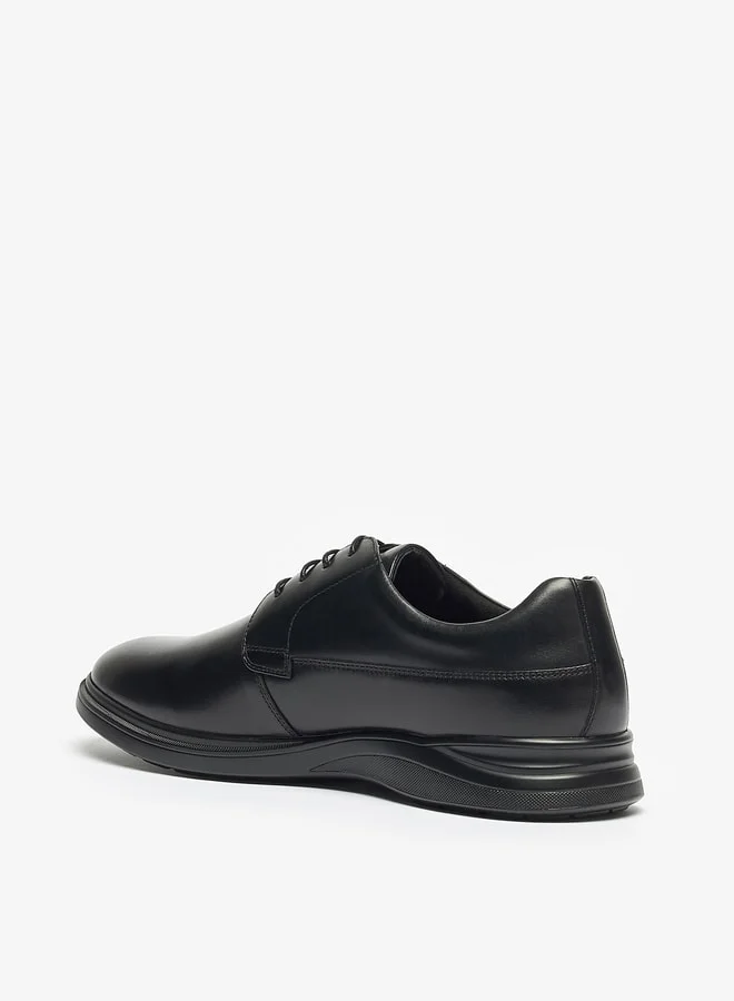 Le Confort Men's Solid Derby Shoes with Lace-Up Closure