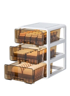 Socks Underwear Bra Drawer Organizer Divider, 1+10+15 Cell Closet Organizer for Clothing, Stackable Plastic Bins, Dresser Organizer Bins for Bedroom Organization, Storage Boxes Set (3in1)