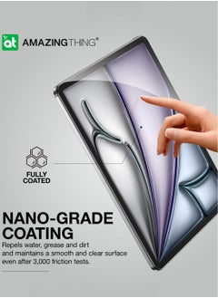 AMAZINGthing Radix iPad AIR 13 inch M2 (2024) Screen Protector Tempered Glass with Defend Edge technology - Clear  - Image 5