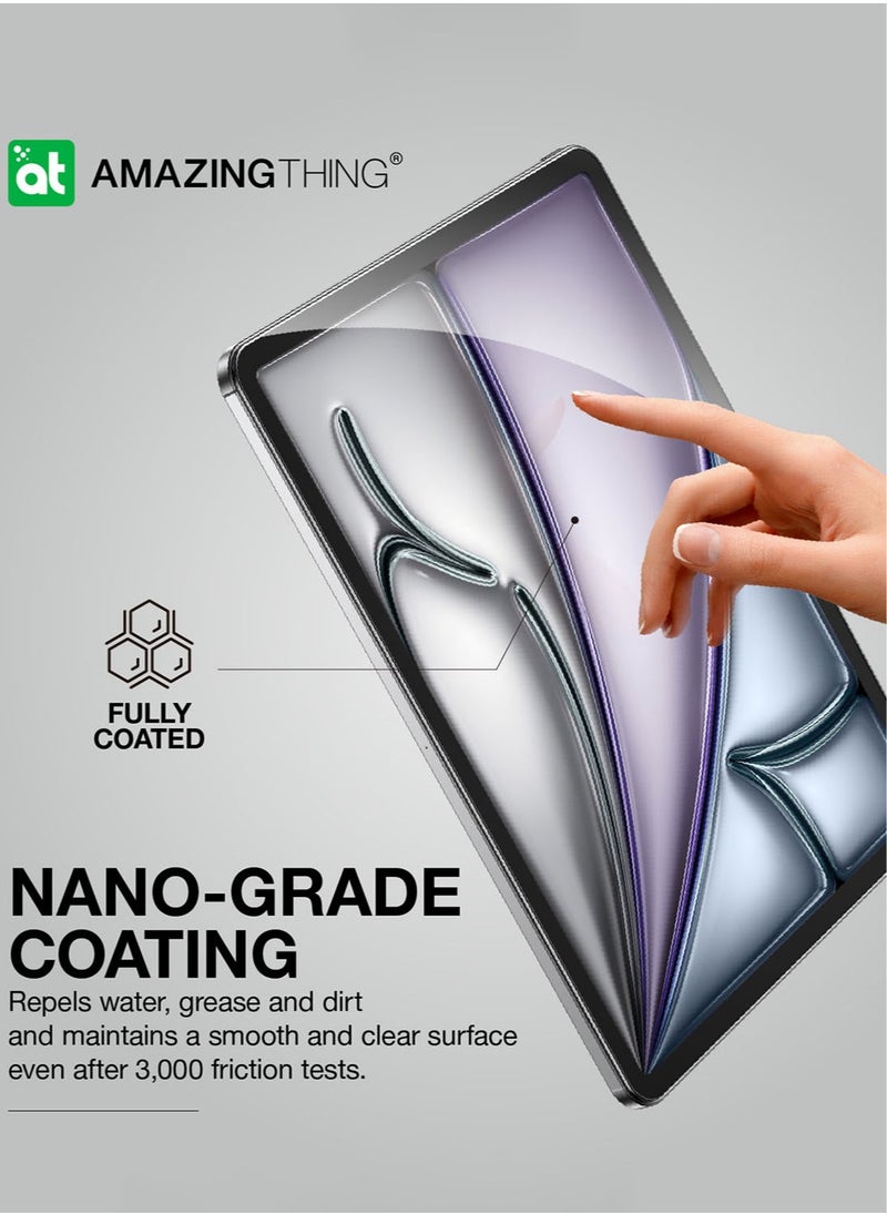 AMAZINGthing واقي شاشة Radix iPad AIR 13 inch M2 (2024) من الزجاج المقوى بتقنية Defend Edge - شفاف  - Image 5