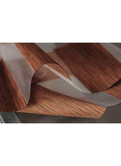Zebra Blinds Zebra Wooden Blinds for Windows or Outdoor Decor of The Home (Brown)  - Image 2