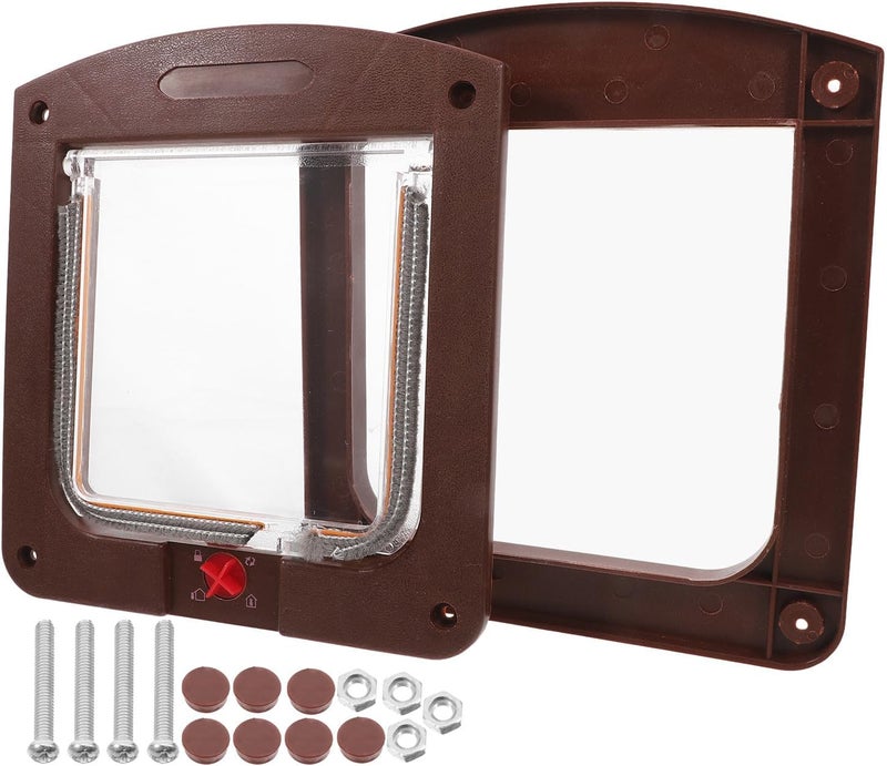Nationwide delivery Adjustable Cat and Dog Door for Windows with Lock Dual-Way Pet Access, Coffee Color, Wear-Resistant Flap Suitable for Small Dogs and Indoor Cats General need oriented design Space saving design picks Shop & home all-space compatible Local inventory listed item Market popular practical build Assorted color options Cost effective upgraded craftsmanship Global mainstream design picks Batch consistent craftsmanship Long term heavy use compatible Indoor outdoor all-purpose fit Long use oriented quality Public demand affordable quality Reliable daily use design Different assemble options Certified local stock Varied dimensions Locally packed stock Condition adaptive build Tiered purchase options All storage space compatible General purpose premium build Local available supply Reinforced edge - Image 1