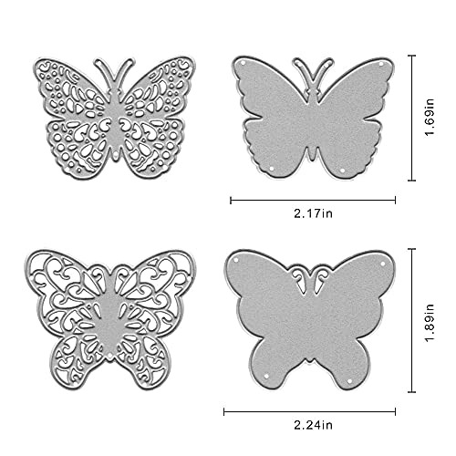 ABTOLS 4 pcs Metal 3D Butterfly Cutting Dies, 3D Butterflies Animal Die Cuts Embossing Stencils Template Molds for Card Making Paper Craft Scrapbooking and DIY Craft Album Paper Card Decor - Image 2