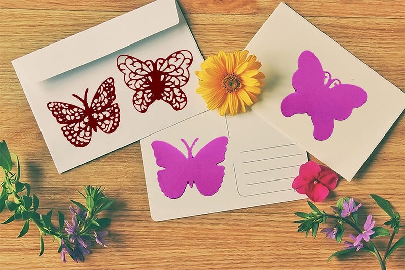 ABTOLS 4 pcs Metal 3D Butterfly Cutting Dies, 3D Butterflies Animal Die Cuts Embossing Stencils Template Molds for Card Making Paper Craft Scrapbooking and DIY Craft Album Paper Card Decor - Image 3