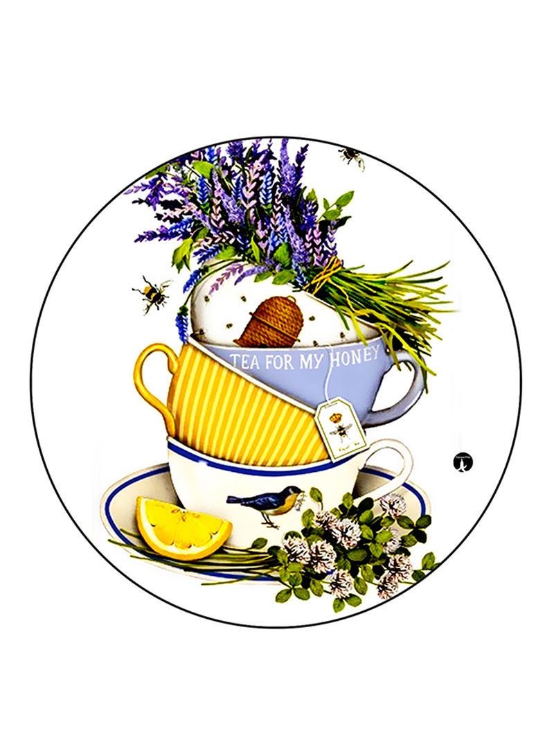 Tea Cups Printed Mouse Pad Multicolour