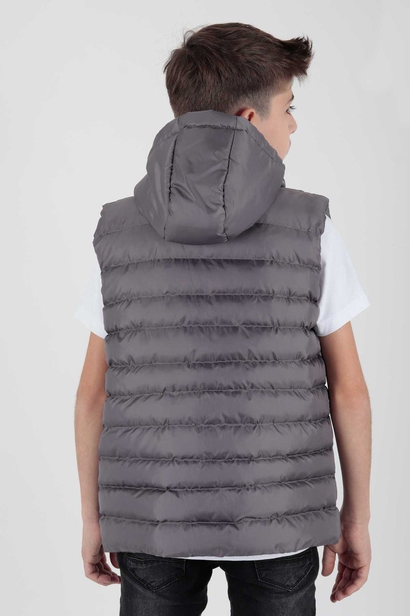 Ahenk Kids AHENGİM BOYS CHILDREN VEST BOYS CHILDREN HOODED PUFF VEST AK215051 - Image 4