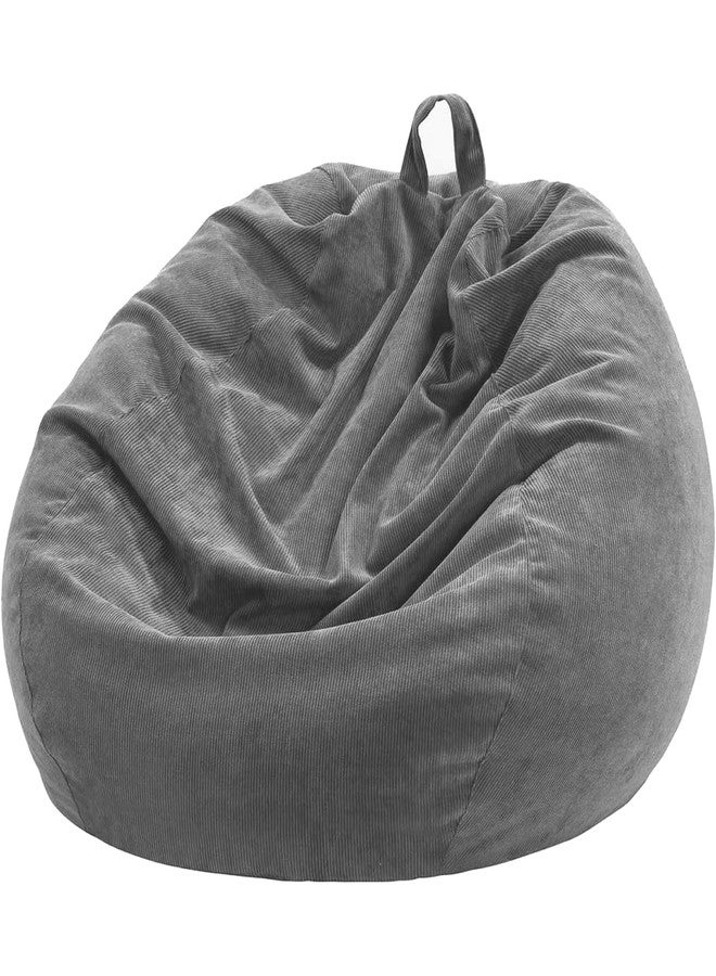 Nobildonna Bean Bag Chair Cover (No Filler) for Kids and Adults,Beanbag Stuffed Animal Storage Without Filling Plush Toys Holder and Organizer Soft Premium Corduroy 200L - Image 1