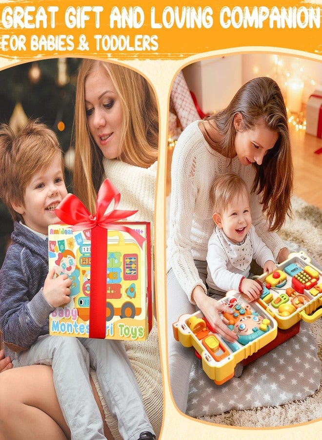 AmiDear Toddler Toys for 1-2 Year Old Girl Boy Gift, Educational Montessori Toys for 1-2Year Old, Busy Board Baby Toys 6-12 Months Age, First Christmas and Birthday Gifts - Image 5