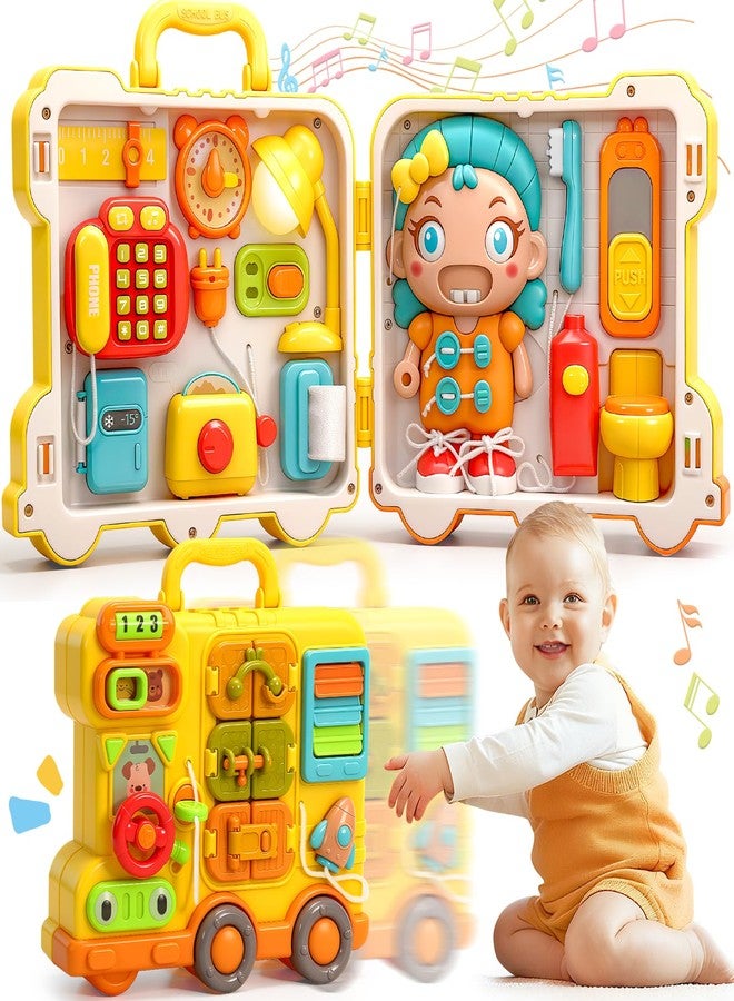 AmiDear Toddler Toys for 1-2 Year Old Girl Boy Gift, Educational Montessori Toys for 1-2Year Old, Busy Board Baby Toys 6-12 Months Age, First Christmas and Birthday Gifts - Image 1