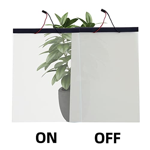 Filmbase PDLC Smart Film Switchable Smart Film Adhesive Smart Glass Film for Office Meeting Room Office Home etc. Size 7'‘*11 ''(White) 3 Pieces - Image 3