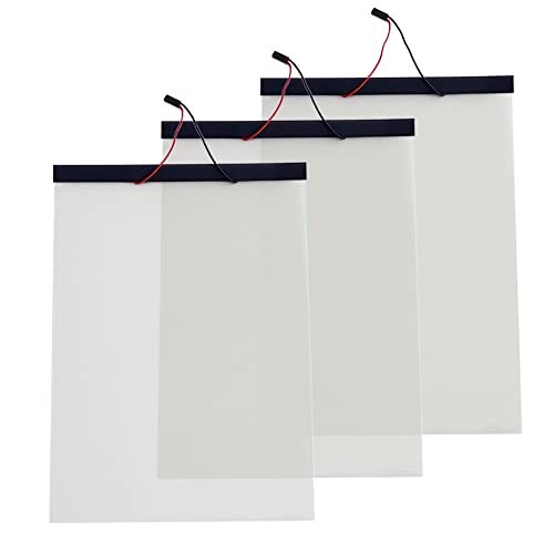 Filmbase PDLC Smart Film Switchable Smart Film Adhesive Smart Glass Film for Office Meeting Room Office Home etc. Size 7'‘*11 ''(White) 3 Pieces - Image 2