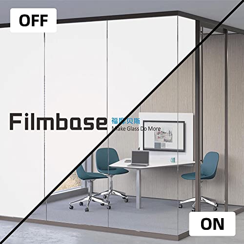 Filmbase PDLC Smart Film Switchable Smart Film Adhesive Smart Glass Film for Office Meeting Room Office Home etc. Size 7'‘*11 ''(White) 3 Pieces - Image 4