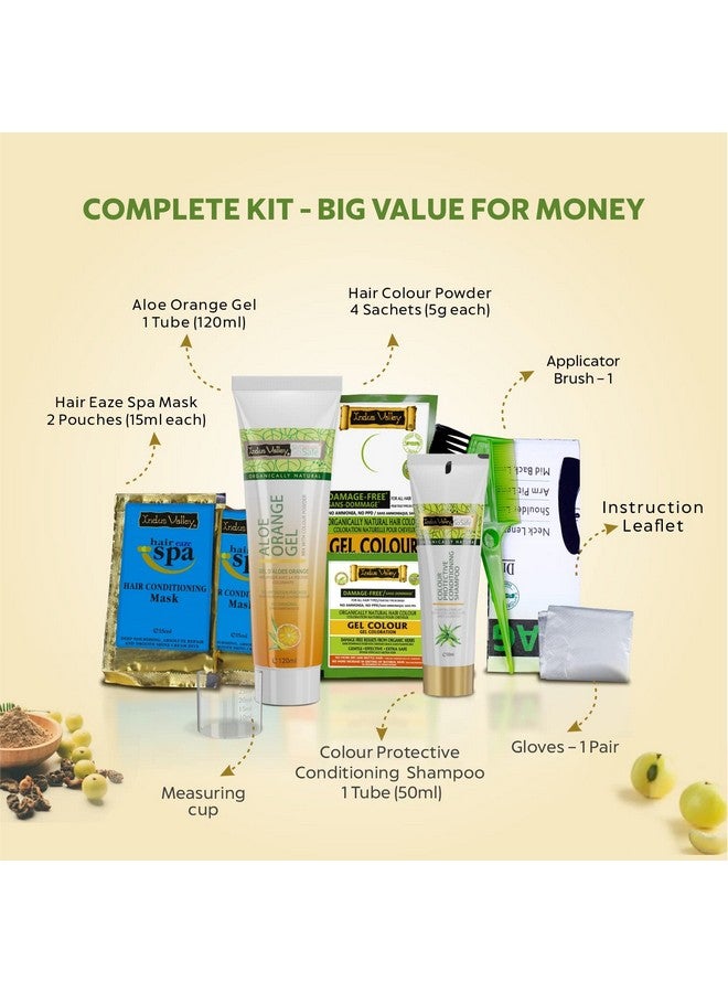 إندوس فالي جل تلوين الشعر الطبيعي الخالي من التلف من INDUS VALLEY للنساء | لون شعر عضوي خالٍ من الأمونيا وPPD مع تغطية 100% للشعر الرمادي، لون شعر مرطب يدوم طويلاً | ماهوجني نحاسي 5.40-220 مل - Image 4