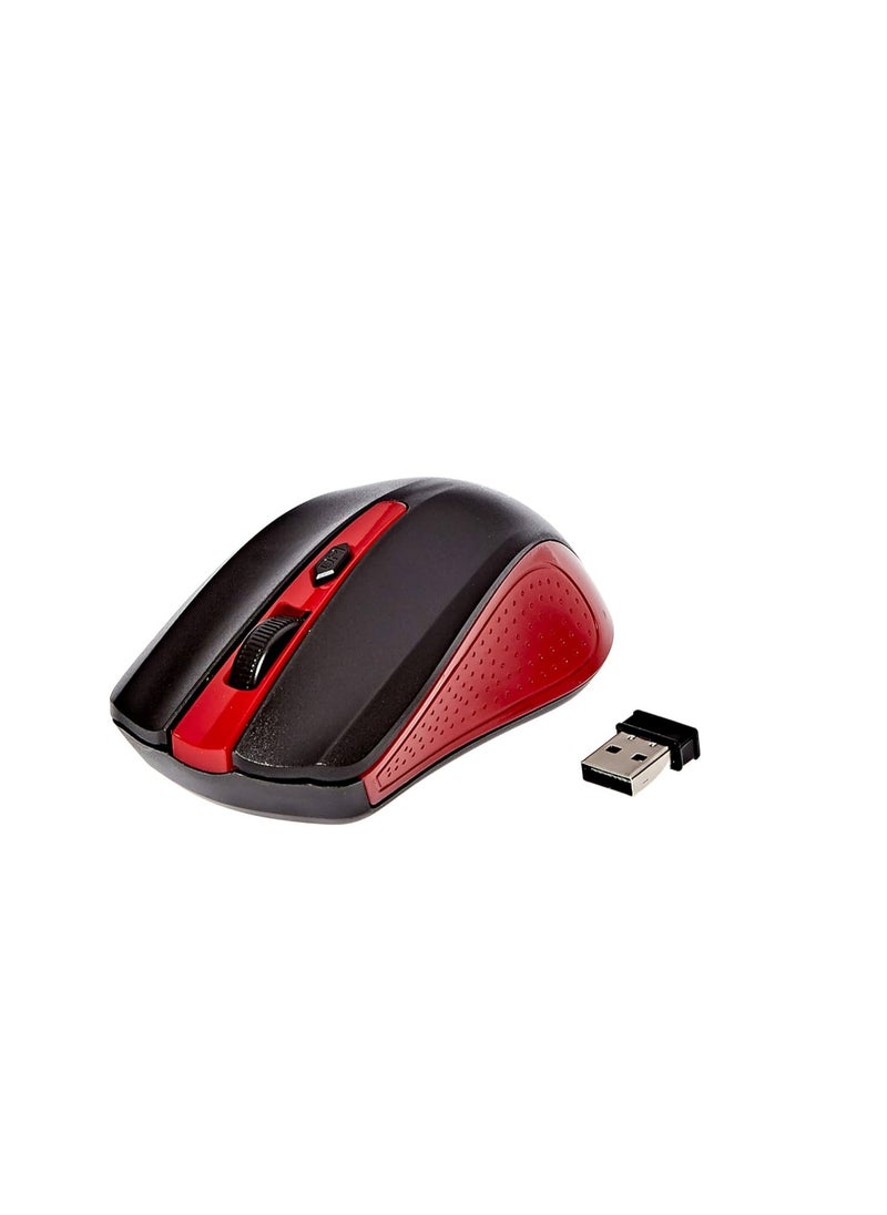 Enet Enet G211-55 Wireless Optical Mouse - Red  - Image 1